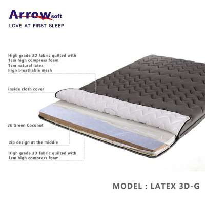 latex foam coconut plam fiber spine care mattress