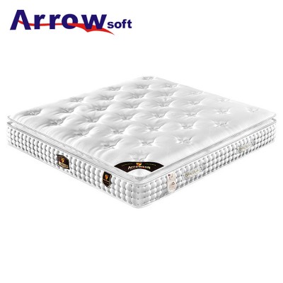 White soft frame pad 5 star soft hotel mattress bed furniture