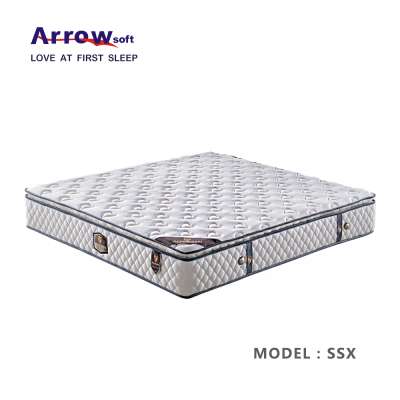 Home furniture queen size comfortable bedroom latex mattress